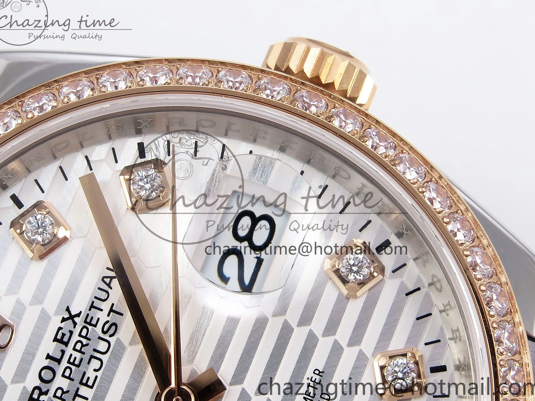 Bracelet Silver 36 Dial Best SS Edition VSF Steel 1:1 904L on 126281rbr Jubilee Textured DateJust VS3235 0216